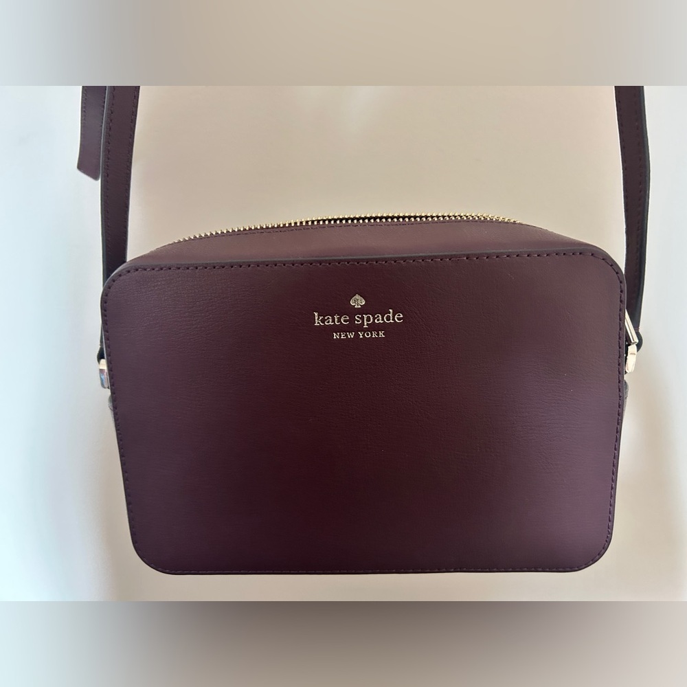 Kate Spade Burgundy Crossbody Bag Like New
